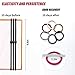 50 Pack Hair Bands Hair Rope for Girls and Womens Hair, Elastic Hair Ties for Thick Hair, High Stretch Ponytail Holders Hair Rubber Bands, Non slip No Damage Premium Hair Accessories(10 Solid Colors)