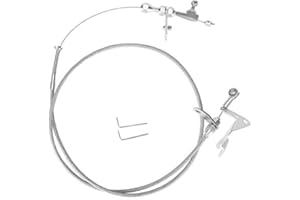 WONVON Transmission Kick Down Cable, Stainless Braided Kickdown Cable Detent Transmission Trans Fit for Chrysler 727