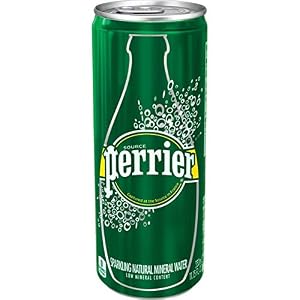 Image of Perrier Nestle Water Sparkling Mineral Water Slim Can, Regular, 8. 45 Oz