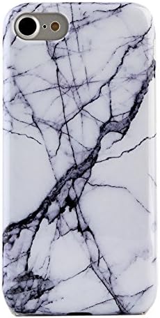 White Gray Marble iPhone 7 Case by Velvet Caviar Protective Phone Cover (White Gray Marble)