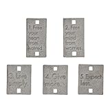 Five Rules to Live By - Pewter Pocket Charms