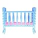 amazingdeal Baby Rocking Cradle Bed, Girl Mini Doll Toy Furniture Bed for Barbie Doll Accessories(Random Color)