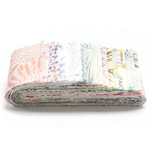 Hoffman Taffy Batiks Bali Poppy Picked 2.5" Precut Cotton Fabric Quilting Strips Assortment BPP-491