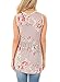 Sidefeel Women Floral Print Sleeveless Babydoll Tank Top With Lace Trim Large Pink