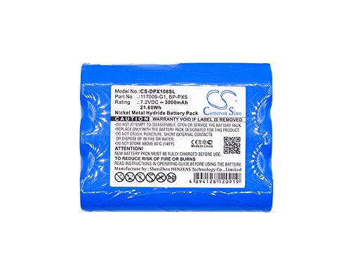 High Capacity Cameron Sino 3000 mAh Ni-MH Replacement Battery for Dranetz DBPX108, DBPG106, DBPV500, DBPV10, DBPVFLEX, DBMP1, fits Dranetz 117009-G1, BP-PX5