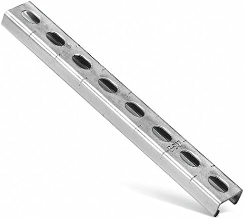 Half Slotted Standard 1-1/2" x 3/4" Strut Channel, SilverGalv„ Steel, 14 ga, 20 ft.