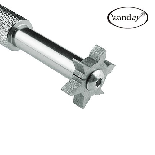 image for Golf Club Groove Sharpener Tool with 6 Cutters, Konday Golf Club Re-Gr
