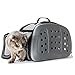 FRiEQ Foldable Hard Cover Pet Carrier with Shoulder Strap - Pet Travel Kennel Cats, Small Dogs & Rabbits