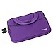 Evecase LeapFrog LeapPad Glo / LeapPad 3 Kids Learning Tablet Ultra Portable Travel Carrying Neoprene Sleeve Case Bag with Handle & Accessory Pocket - Purple