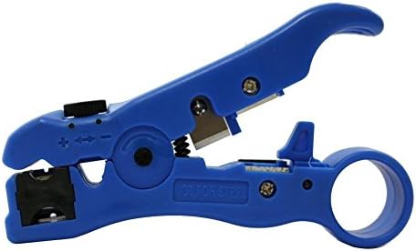 Universal Cutter Stripper for CAT5 CAT6 Flat or Round STP/UTP Cable Stripping Hand Tool for RG59/6/7/11 Tool