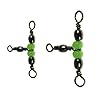 50-Pcs-3-Way-with-Glow-Beads-Fishing-Barrel-Triple-Swivels-Fishing-Tackle