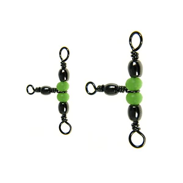 50-Pcs-3-Way-with-Glow-Beads-Fishing-Barrel-Triple-Swivels-Fishing-Tackle