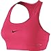 Nike Women's Victory Compression Sports Bra, Racer Pink/Black, Medium