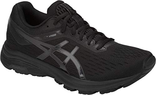 ASICS GT-1000 7 Women's Running Shoe, Black/Phantom, 10 M US