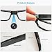 [Upgraded Version] FHD Hidden Camera Eyeglasses, Super Small Surveillance Spy Camera Glasses,Video Recorder,Snapshot,USB Charger Cable