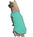Chol&Vivi Dog Clothes, 2pcs Soft Cotton T-Shirts for Small, Medium, Large, Extra Large Dogs (Light Blue and Green, M (18
