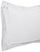 Amazon Brand – Pinzon Ivy Matelasse Cotton Pillow Sham - King, White
