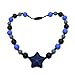 Sensory Oral Motor Aids Chew Necklace for boys girls, Silicone Navy Star Beads Chewlery Jewelry for Autism, ADHD, Baby Nursing or Special Needs Kids - Reduces Chewing Biting Fidgeting for mild Chewers