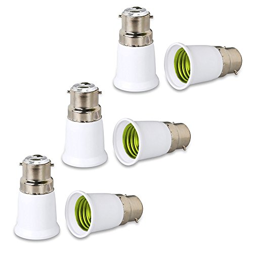 6 x BC Cap B22 To E27 ES Edison Screw Light Bulb Lamp Base