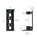 HIIMIEI Barn Door Floor Guides 2 Pack, Heavy Duty Sliding Barn Door Floor Guide Stay Roller Guide Flush to Floor