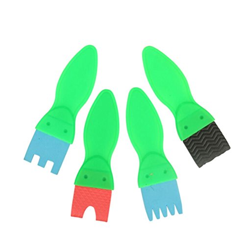 Kids Art Craft 30 Pcs Sponge Painting Brushes Kids Painting Early DIY Learning Sponge Roller Brushes,Art Craftssponge brush by OBANGONG