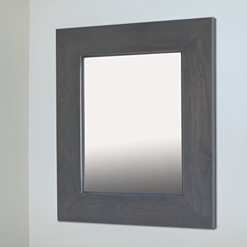 Fox Hollow Furnishings 13” x 16” Mirrored Medicine Cabinet (Gray)