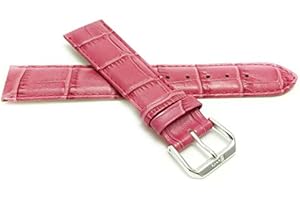 Bandini Leather Watch Band - Alligator Pattern Watch Strap - 12mm, 14mm, 16mm, 18mm, 20mm, 22mm, 24mm, 26mm - 15 Colors - For