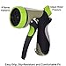 New Design Expandable Garden hose, Triple Layer Latex Core, 48 Ply, Solid Brass Fitting Shut Off Valve Spray Nozzle Stainless Steel Holder (50ft Black)
