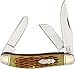 Rough Rider Sowbelly Stockman Fold Knife, Clip, spey and sheepsfoot blade, Am...