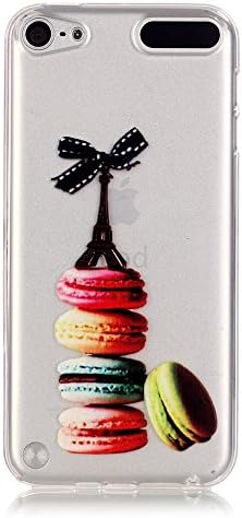Gravydeals iPod Touch 5/ Touch 6 Case, Ultra Thin [Slim Fit] Lovely Relief Macarons Tower Embossed Print Clear Soft Cute TPU Protective Case Cover Skin for Apple iPod Touch 5/ Touch 6