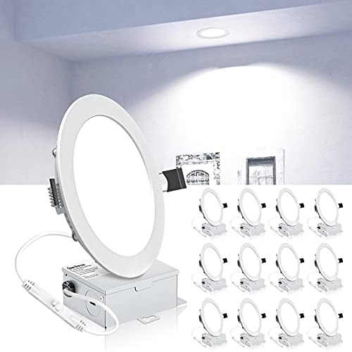 Recessed Lighting, Deerdance Recessed Light Fixtures 12 Pack 6 Inch 12W