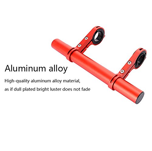 niceEshop Bike Bracket Handlebar Extension Headlight Camera Mount Bicycle Handlebar Extender with Aluminum Alloy Bracket Flashlight Headlamp, Speedometer Extension Installation Space Saver