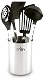 All-Clad K040S564 Stainless Steel Non-Stick Kitchen Tool Set, 5-Piece, Silver
