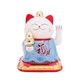 Solar Powered Bobblehead Toy Figure Nohohon, Lucky Cat 066