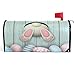 Wamika Funny Easter Rabbit Mailbox Cover - Cute Eggs Bunny Magnetic Mailbox Wrap - Standard Size 18
