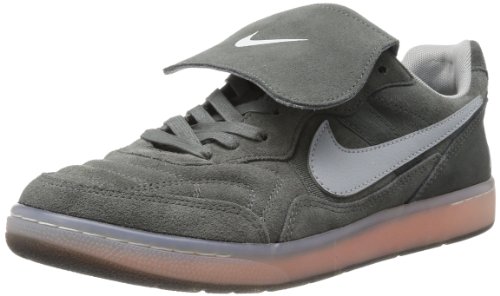 Nike NSW Tiempo 94 - Dark Base Grey / Base Grey-Sail-Atomic Orange, 8.5 D US