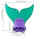 Adjustable Mermaid Swim Fin Diving Monofin Swimming Foot Flipper Mono Fin Swim Training for Kid Children (Green)