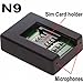 KSRplayer N9 Wireless GSM Listen Audio Bug Surveillance Device Quad-band Audio Voice Detect SIM Card Spy Ear Bug Alarm Trigger Minitor GSM RealTime Listen Audio Wiretapping Tapping & Bugging Device