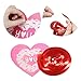 40 Pcs Valentine's Day Hanging Swirl Decorations Party Swirls Heart Swirl Hanging Steamers Foil Hanging Ceiling D*cor Swirl Streamers with Heart Cutouts for Valentine's Day Party Supplies Photo Booth