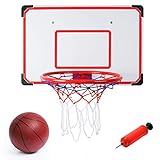 Liberty Imports Indoor and Outdoor XL Big Basketball Hoop Set - 27 inches x 18 inches Backboard + 15 inches Rim