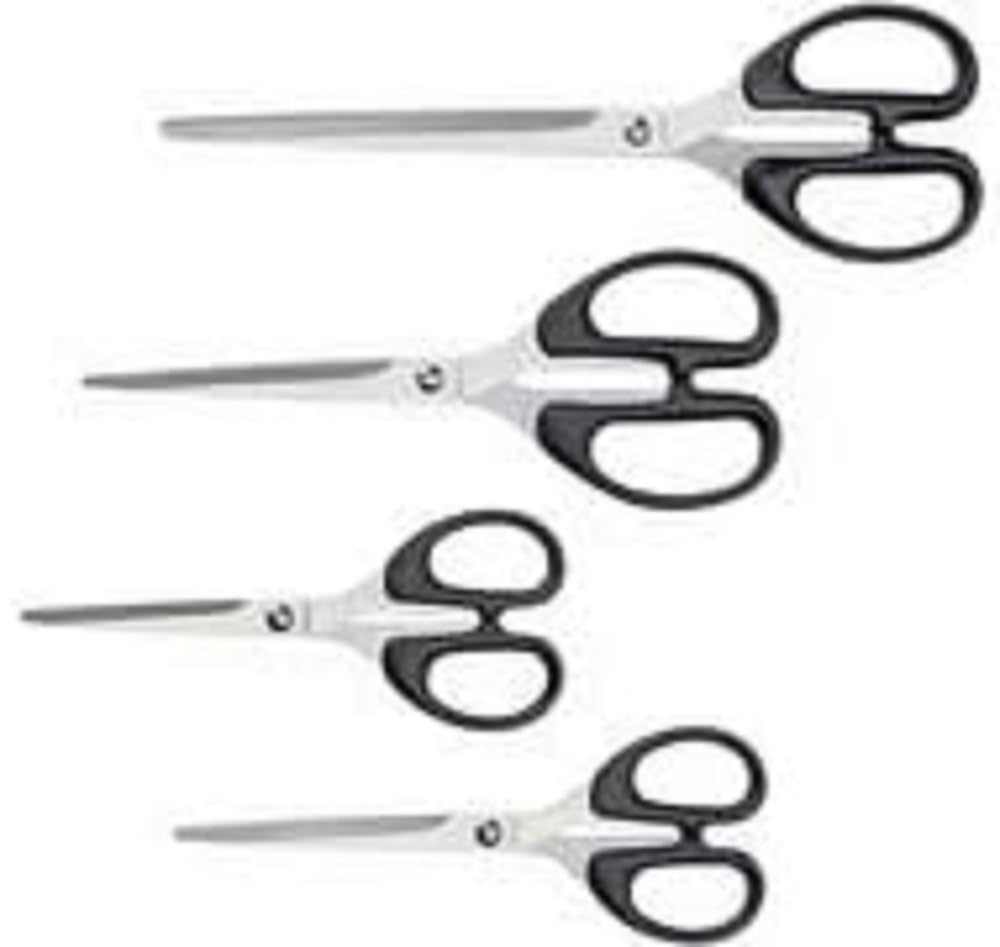 Maul 76608 Scissors with Rubber Grip Black