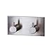 KES Bathroom Lavatory Self Adhesive Double Coat and Robe Hook, Brushed Finish, SUS304 Stainless Steel, A7060H2-2
