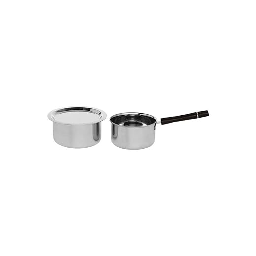 Cookware Pot with Lid and Sauce Pan - Set of 3