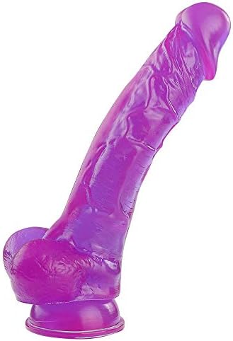 Flexible Purple Realistic Super Analog Big Dick With Sucker Female Happy Equipment Soft Comfortable Practical Yoga Mat Toys For Women