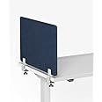 Desk Divider; Sound Absorbing Panel and Sound Proof Dividers - Privacy Shields for Student Desks and Desk Privacy Panels. Cubicle Wall, Desk Divider for Students and Office (Dark Blue, 23" W x 18”H)