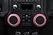 Jeep Wrangler Pink Steering Wheel & Air Conditioning Vent & Copilot Handle Cover Trim Kit for 2011-2018 Jeep Wrangler JK & Unlimited