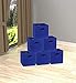SIMPLE HOUSEWARE Foldable Cube Storage Bins with Handles, 11-Inch, Dark Blue, 6-Pack, Fabric Cubes Organizer for Closet or Shelves