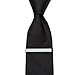 Men Tie Bar Clip Silver, Black, Gold Wedding Business,Pack of 3 in Gift Box