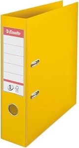 Esselte A4 Lever Arch File Yellow 72mm Spine Pack of 10