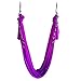 WELLSEM Aerial Yoga Hammock 5.5 Yards Aerial Pilates Silk Yoga Swing Set Include Carabiner,Daisy Chain, Pose Guide (Violet)